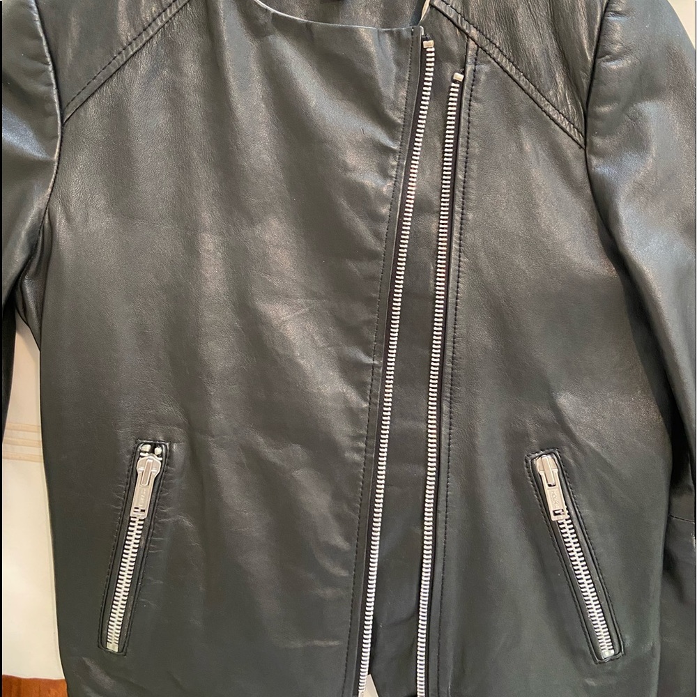 TOPSHOP Black leather jacket